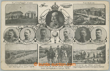 270383 - 1914 SARAJEVO 1914 - císařské manévry, čb koláž s por
