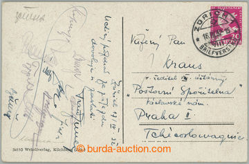 270470 - 1932 FOOTBALL / REPREZENTACE / postcard sent from internatio