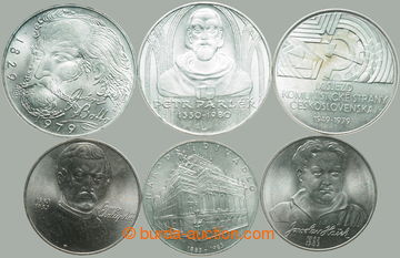 270525 - 1979-1983 ČSR II. / sestava 6ks pamětních Ag mincí: 100K