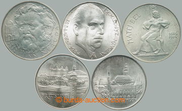 270527 - 1984-1986 ČSR II. / sestava 5ks pamětních Ag mincí: 100K