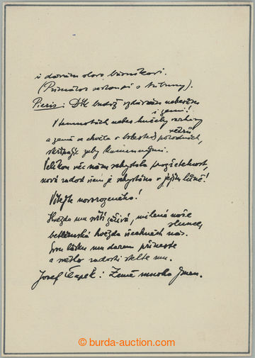 270542 - 1930? ČAPEK Josef (1887-1945), významný český malíř,