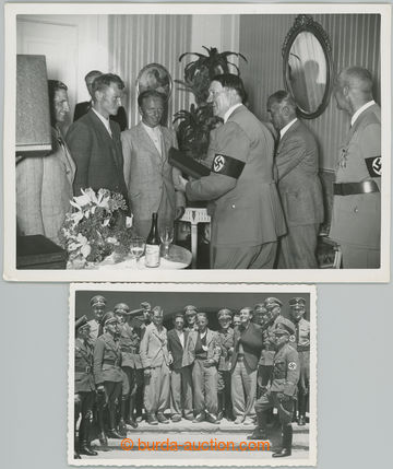 270566 - 1938? NACISMUS / sestava 2 čb fotografií horolezce A. Heck