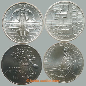 270816 - 1999 ČR / sestava 4ks Ag pamětních mincí: 200Kč 1999 -