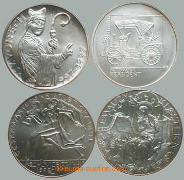 270818 - 1997 ČR / sestava 4ks Ag pamětních mincí: 200Kč 1997 -