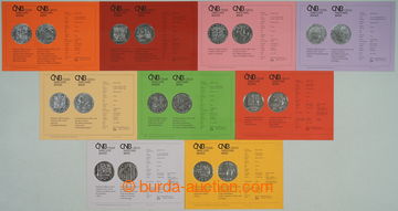 270821 - 1996-1999 KATALOGOVÉ KARTY / sestava 9 různých certifiká