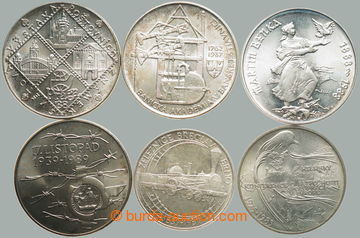 270824 - 1985-1989 ČSR II. / sestava 6ks pamětních Ag mincí: 100K