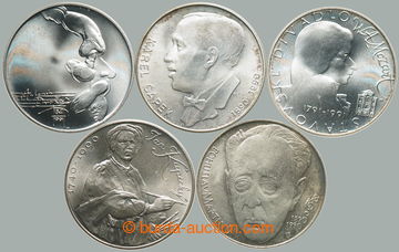 270826 - 1990-1991 ČSR II. / sestava 5ks pamětních Ag mincí: 100K