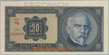 270878 - 1926 Ba.21b2, 20Kč 1926, série Fg, vzácnější varianta