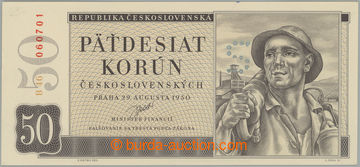 270896 - 1950 Ba.85b, 50Kčs 1950, II. vydání, série B46, vzácně