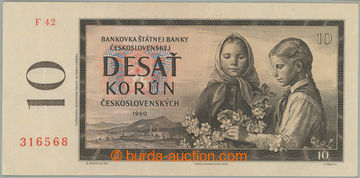 270906 - 1960 Ba.94a2, 10Kčs 1960, hledaná série F42, mokrý mědi