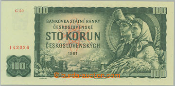 270914 - 1961 Ba.98Ab1, 100Kčs 1961, II. vydání, série G50; bezva
