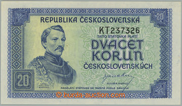 270933 - 1945 Ba.72, 20Kčs b.l. (1945), série KT; bezvadná