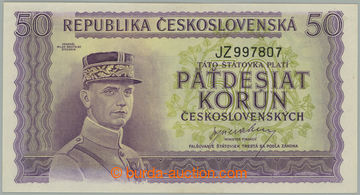 270935 - 1945 Ba.73, 50Kčs b.l. (1945), série JZ; velmi pěkná