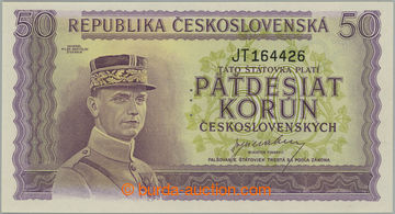 270938 - 1945 Ba.73, 50Kčs b.l. (1945), série JT, perforace 3 malé