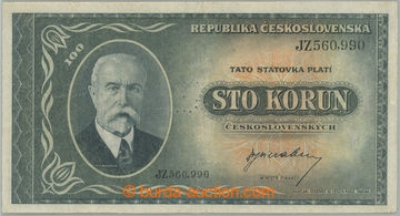 270942 - 1945 Ba.74, 100Kčs b.l. (1945), série JZ, vzácnější sl