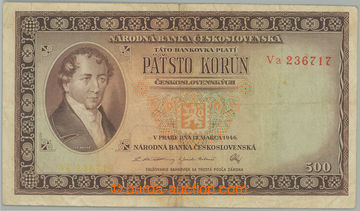 270947 - 1945 Ba.80b, 500Kčs 1946, série Va; solidní