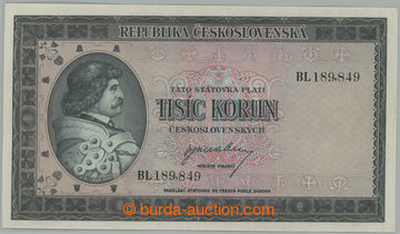 270950 - 1945 Ba.76, 1000Kčs b.l. (1945), série BL; velmi pěkná