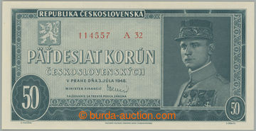 270963 - 1948 Ba.81b, 50Kčs 1948, série A32, perforace 3 malé dír
