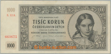 270968 - 1945 Ba.78a, 1000Kčs 1945, I. vydání, hledaná série 12A