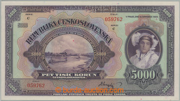 270987 - 1920 Ba.17c, 5000Kč 1920, série C, perforace SPECIMEN; pou
