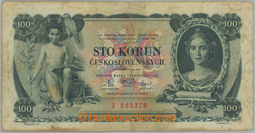 270989 - 1931 Ba.25a, 100Kčs 1931, série J; skvrny