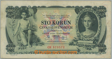 270991 - 1931 Ba.25a, 100Kčs 1931, série CH; křížem přeložená