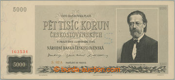 270994 - 1945 Ba.79, 5000Kčs 1945, nízká série 02A, vzácnější