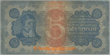 271013 - 1921 Ba.18, 5Kč 1921, hledaná první série 1 (!); výrazn