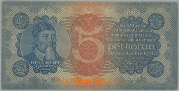 271015 - 1921 Ba.18, 5Kč 1921, série 2; přeložená na osminy, dro