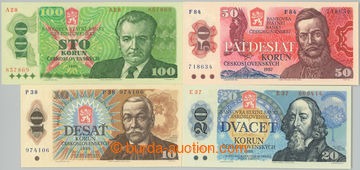 271046 - 1986-1989 Ba.103-106, sestava 4 bankovek: 10Kčs 1986, séri