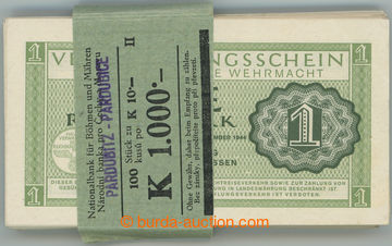 271060 - 1944 NĚMECKO / WEHRMACHT / Pi.M38, 1 Reischsmarka 1944, bal