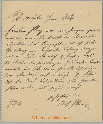 271085 - 1896 THOMAYER Josef (1853-1927), významný český lékař