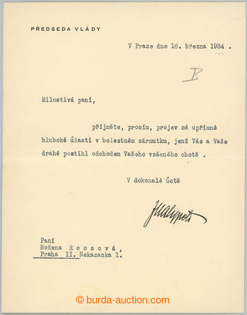 271086 - 1934 MALYPETR Jan (1873-1947), významný československý a