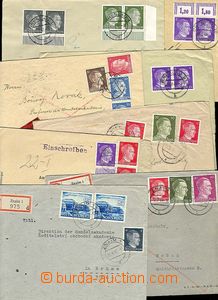 27435 - 1942-44 GERMANY + SUDETY partie 8ks dopisů adresovaných
