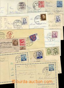 27439 - 1945-75 VLAKOVÁ POŠTA partie 13ks různých celistvostí