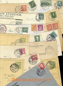 27442 - 1922-38 VLAKOVÁ POŠTA partie 22ks různých celistvost