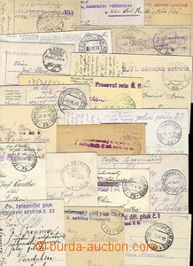 27591 - 1919-20 POLNÍ POŠTA ČSR I. partie 19ks celistvostí s r