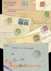 27610 - 1920-38 ČSR I. partie 9ks celistvostí, adresát hrabě Sa