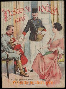 28181 - 1918 poštovní knížka, barevná obálka, výborný stav.