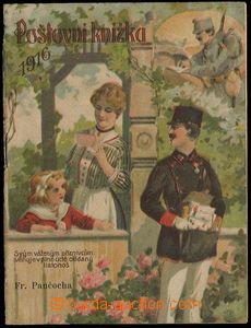 28183 - 1916 poštovní knížka, barevná obálka, výborný stav.