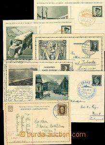 29372 - 1930-38 ČSR I. partie 6ks dopisnic, 5x obrazové, 2x prošl