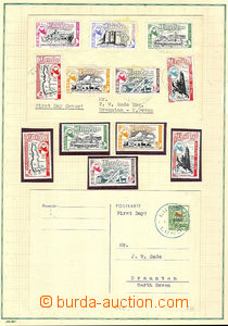29450 - 1953-54 LUNDY sbírka známek, FDC a celistvostí na 5 albo