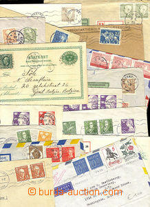 29878 - 1895-1969 SWEDEN sestava 35ks celistvostí zaslaných lete