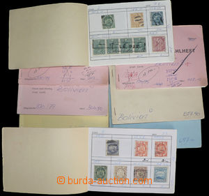 30111 - 1870-1970 BOLIVIA sestava 8ks malých výběrových sešit