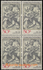 30657 - 1982 Pof.2534, Old Engravings, block of four, fluorescing pa