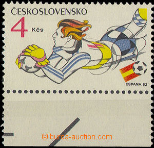 30664 - 1982 Pof.2523, fluorescing paper 1, marginal piece, mint nev