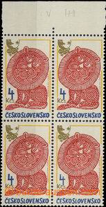30699 - 1980 Pof.ST2452, block of four with upper margin and joined.