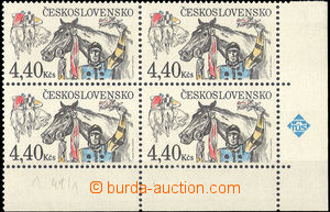 30807 - 1978 Pof.2345, LR corner blk-of-4, with logo TÚS (Technical