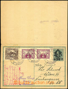 31344 - 1920 1920 CDV2a, PS card with response, complete used one wa