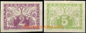 31444 - 1919 Pof.S1-2N, unissued stmp on white paper, hinged, good m